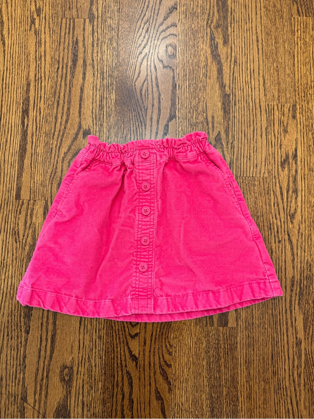 J. Crew Bright Pink Button-Front Girls' Skirt